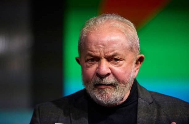 MADRID, SPAIN - NOVEMBER 20: The former president of Brazil Luiz Inacio Lula da Silva, at the round table discussion 'Building the future: challenges and popular alliances', at Casa America, on 20 November, 2021 in Madrid, Spain. It is a forum on popular alliances with the participation of representatives of PSOE, CCOO and UGT. (Photo By Jesus Hellin/Europa Press via Getty Images)